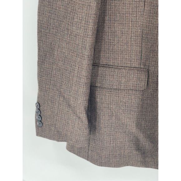 Ralph Lauren Blazer Men 46 Long‎ 46L Brown Black Wool Tweed Suit Sport Coat - Picture 3 of 12